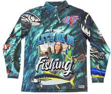 Load image into Gallery viewer, Custom My Wife Let Me Go Fishing Shirt