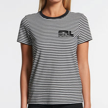 Load image into Gallery viewer, AS Colour Women's Bowery Stripe Tee - 4060 with Print or Embroidery