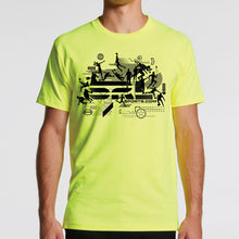 Load image into Gallery viewer, AS Colour Mens Block Tee (Safety Colours) - 5050F with Print or Embroidery