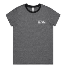 Load image into Gallery viewer, AS Colour Women's Line Stripe Tee - 4041 with Print or Embroidery