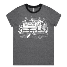 Load image into Gallery viewer, AS Colour Women's Line Stripe Tee - 4041 with Print or Embroidery