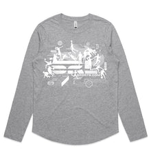 Load image into Gallery viewer, AS Colour Women's Curve L/S Tee - 4055 with Print or Embroidery