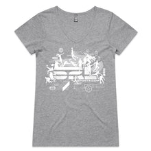 Load image into Gallery viewer, AS Colour Women's Bevel VNeck Tee - 4010 with Print or Embroidery