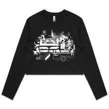 Load image into Gallery viewer, AS Colour Women's Crop L/S Tee - 4058 with Print or Embroidery