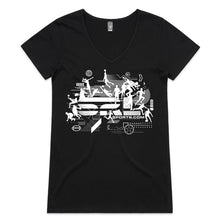 Load image into Gallery viewer, AS Colour Women's Bevel VNeck Tee - 4010 with Print or Embroidery