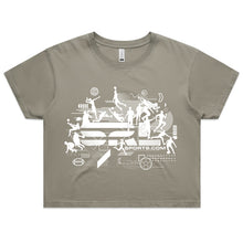 Load image into Gallery viewer, AS Colour Women's Faded Crop Tee - 4062F with Print or Embroidery