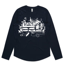 Load image into Gallery viewer, AS Colour Women's Curve L/S Tee - 4055 with Print or Embroidery