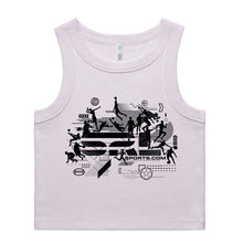 Load image into Gallery viewer, AS Colour Women's Organic Rib Crop Tank - 4064G  with Print or Embroidery
