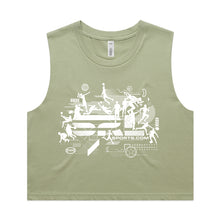 Load image into Gallery viewer, AS Colour Women's Crop Tank - 4068 with Print or Embroidery