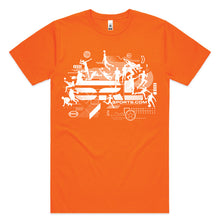 Load image into Gallery viewer, AS Colour Mens Block Tee (Safety Colours) - 5050F with Print or Embroidery