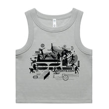 Load image into Gallery viewer, AS Colour Women's Organic Rib Crop Tank - 4064G  with Print or Embroidery