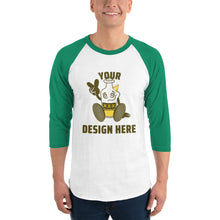 Load image into Gallery viewer, Unisex 3/4 Sleeve Raglan Shirt