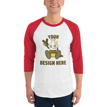 Load image into Gallery viewer, Unisex 3/4 Sleeve Raglan Shirt