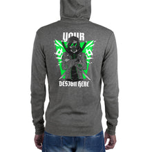 Load image into Gallery viewer, Unisex Zip Hoodie, Back Print