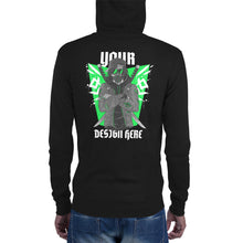 Load image into Gallery viewer, Unisex Zip Hoodie, Back Print