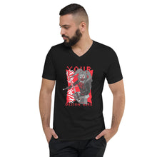 Load image into Gallery viewer, Unisex Short Sleeve V-Neck T-Shirt