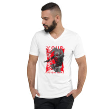 Load image into Gallery viewer, Unisex Short Sleeve V-Neck T-Shirt
