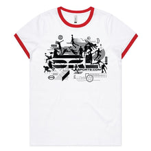 Load image into Gallery viewer, AS Colour Women's Ringer Tee - 4053 with Print or Embroidery
