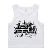 Load image into Gallery viewer, AS Colour Women's Organic Rib Crop Tank - 4064G  with Print or Embroidery