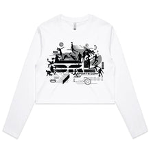 Load image into Gallery viewer, AS Colour Women's Crop L/S Tee - 4058 with Print or Embroidery