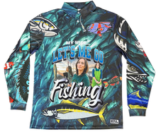 Load image into Gallery viewer, Custom My Wife Let Me Go Fishing Shirt
