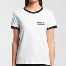 Load image into Gallery viewer, AS Colour Women&#39;s Ringer Tee - 4053 with Print or Embroidery
